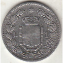 1899 Lire 1 Argento Moneta Zecca Roma circolata Umberto I Non Comune